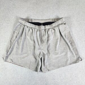 Lululemon Surge Short Mens XXL 34x6 Gray Lined‎ Run Gym Workout Sports M7AB2S